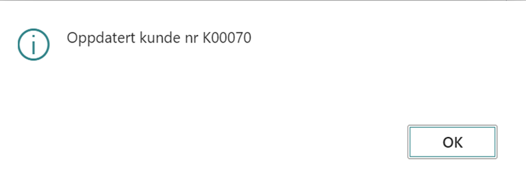 UOppdatert kunde